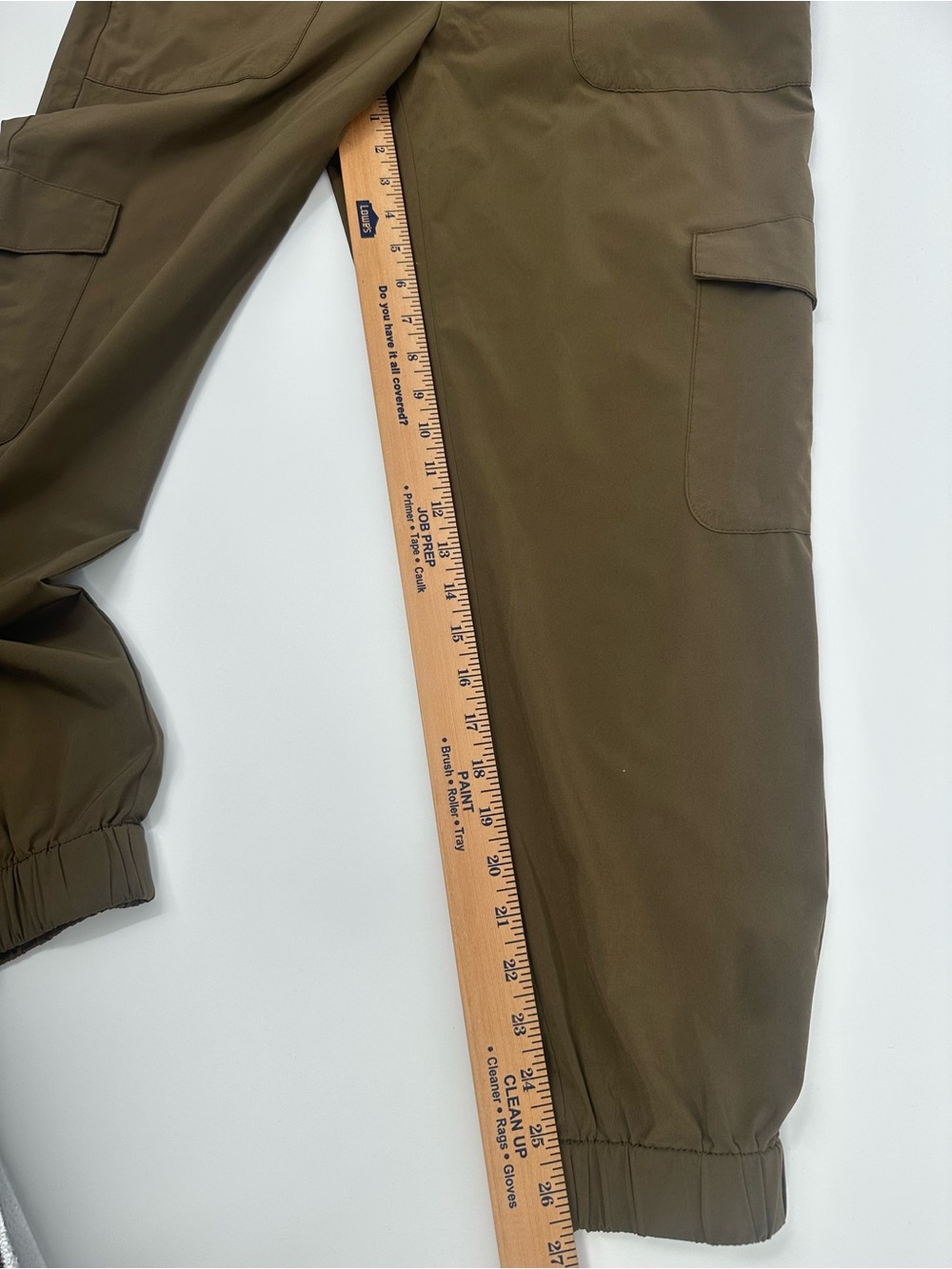 Banana Republic Women Cargo Jogger Pants M Olive Green Utility Tapered Travel - Picture 4 of 7